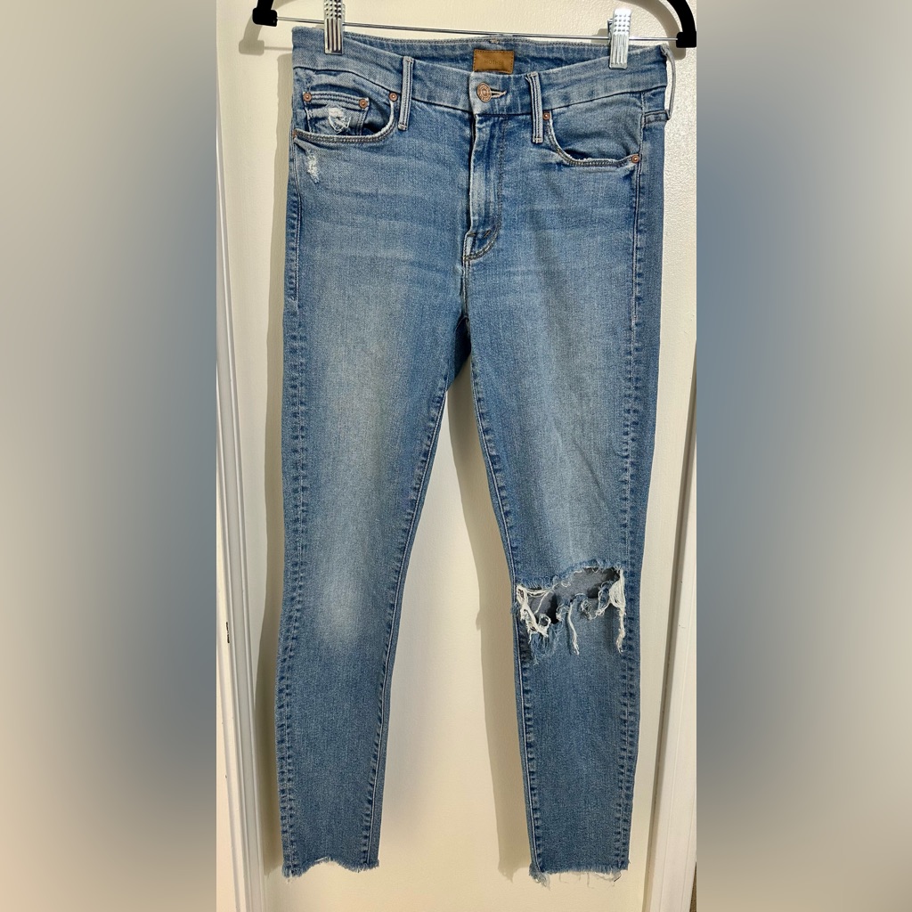 Mother X Revolve The Looker Ankle Fray In Love Gun Sz 27